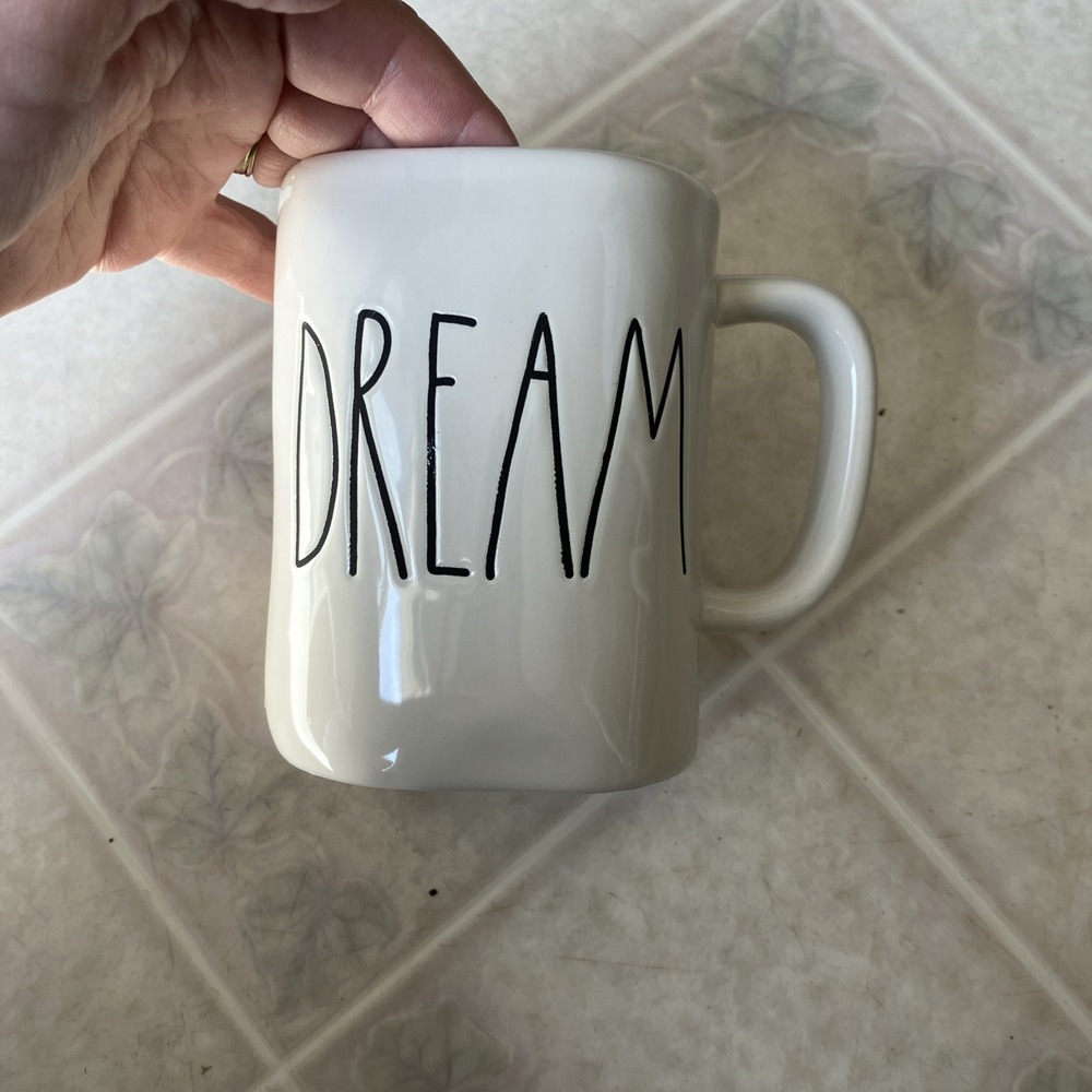 Rae Dunn DREAM Coffee Mug Cup Large Letter Ceramic Farmhouse‎ Style Artisan Coll